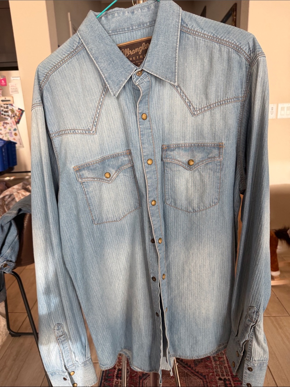 Wrangler pearl snap
